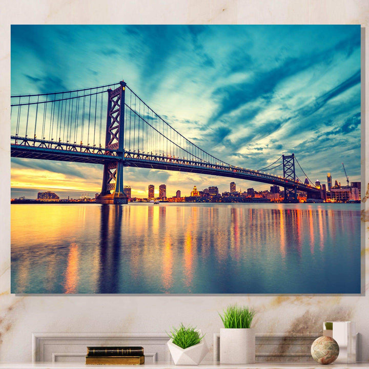 Ben Franklin Bridge in Philadelphia