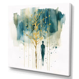 Abstract Portrait and Tree I Canvas Canvas