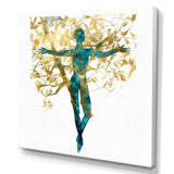 Abstract Portrait and Tree II Canvas Canvas