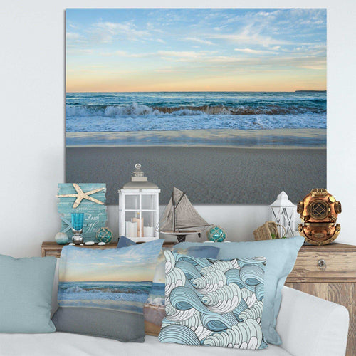 Blue Splashing Scene Beach