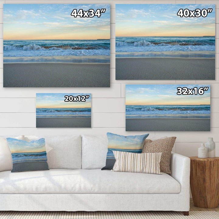 Blue Splashing Scene Beach