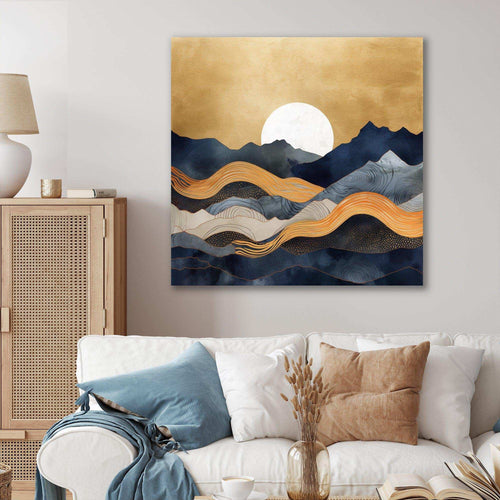 Abstract Mountains - Modern Canvas Wall Art