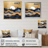 Abstract Mountains Canvas Canvas