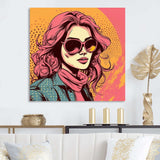 1950S Pop Art Pink Woman Portrait II