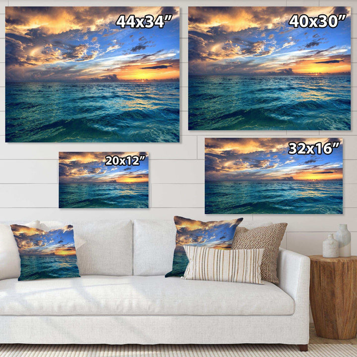 Exotic Tropical Beach at Sunset