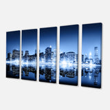 Night New York City Mirrored Multi-Panels