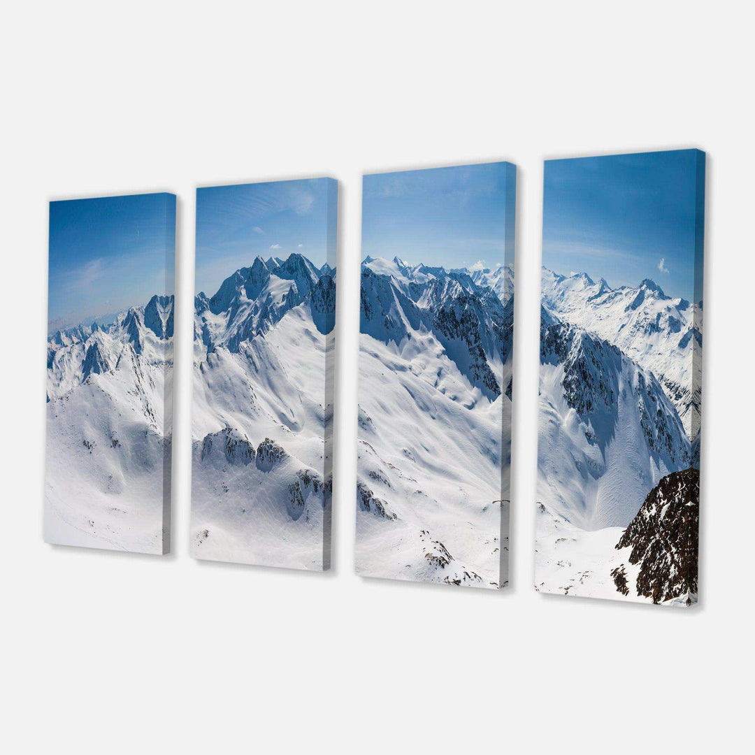 Snowy Mountains Panoramic View Multi-Panels