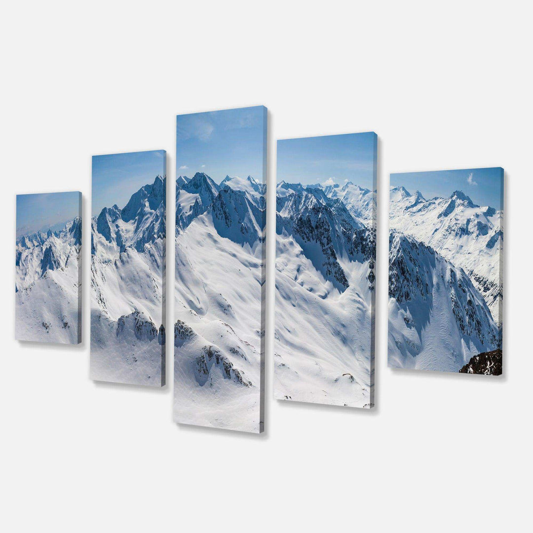 Snowy Mountains Panoramic View Multi-Panels