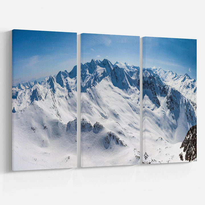 Snowy Mountains Panoramic View Multi-Panels