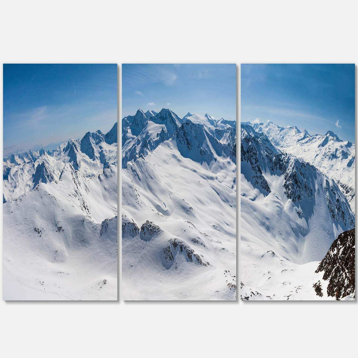 Snowy Mountains Panoramic View Multi-Panels