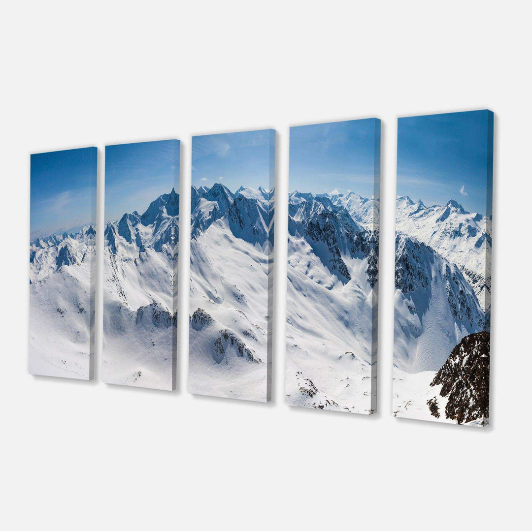Snowy Mountains Panoramic View Multi-Panels