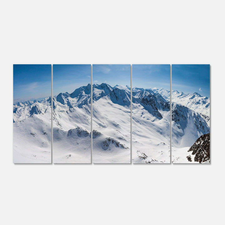 Snowy Mountains Panoramic View Multi-Panels
