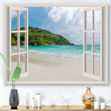 Open Window to Calm Seashore
