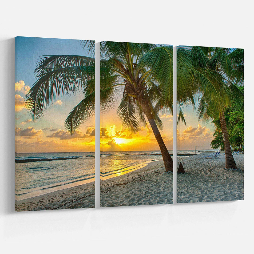 Beach in Caribbean Island of Barbados Multi-Panels