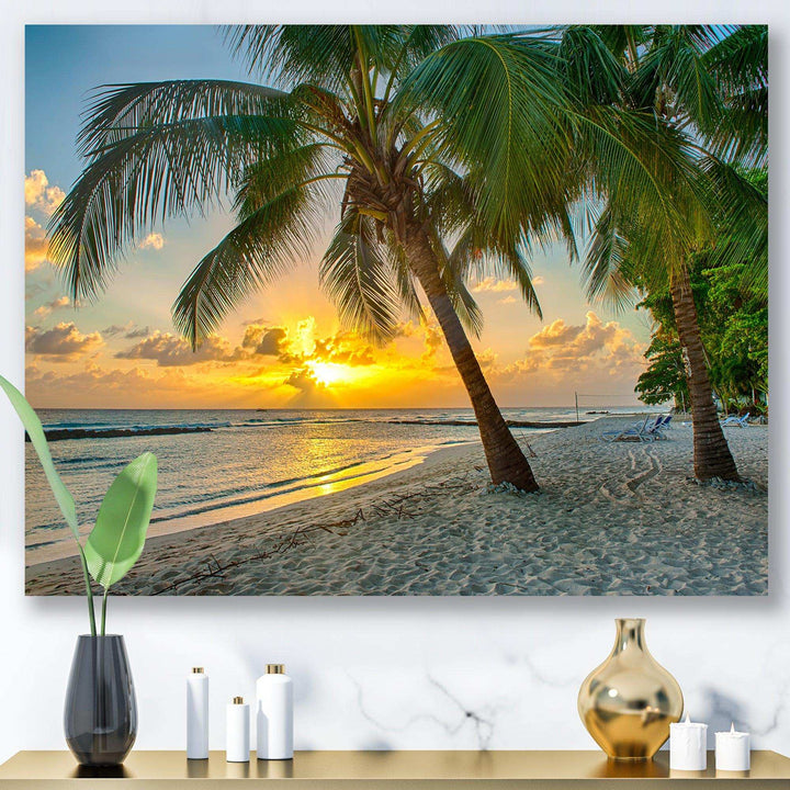 Beach in Caribbean Island of Barbados