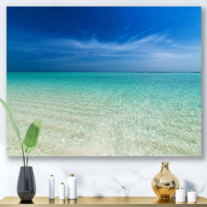 Turquoise Ocean Under Blue Sky