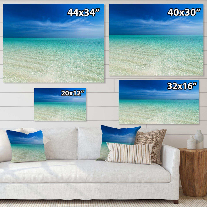 Turquoise Ocean Under Blue Sky