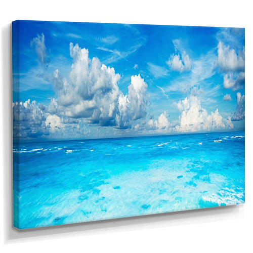 Bright Blue Waters and Sky Panorama