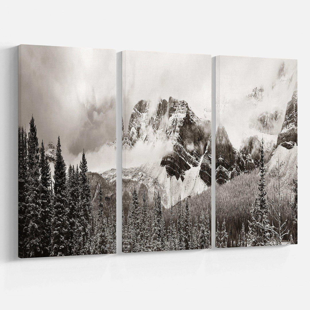 Snow Capped Hills and Bow Lake Multi-Panels