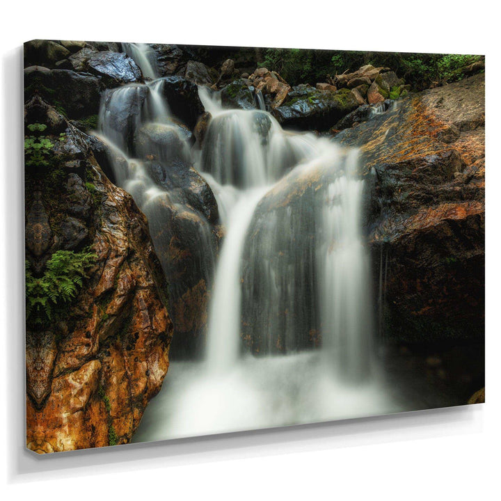 Slow Motion Waterfall on Rocks