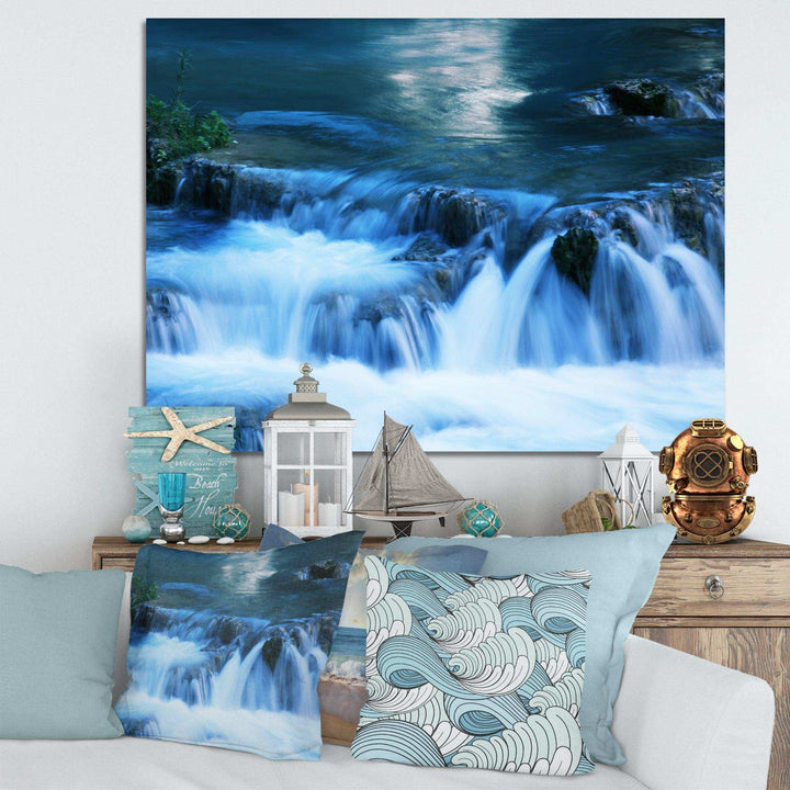 Beautiful Small Blue Waterfalls