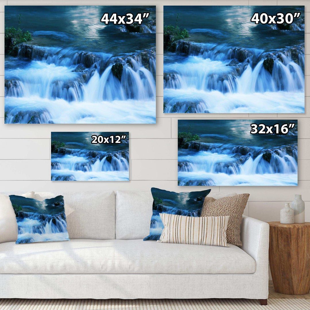 Beautiful Small Blue Waterfalls