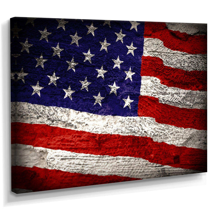 Large American Flag Watercolor - Global Bedroom Wall Art