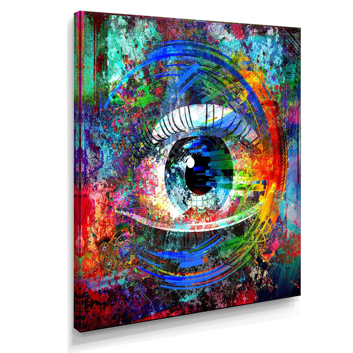 Magic Eye over Abstract Design - Modern Wall Art Prints