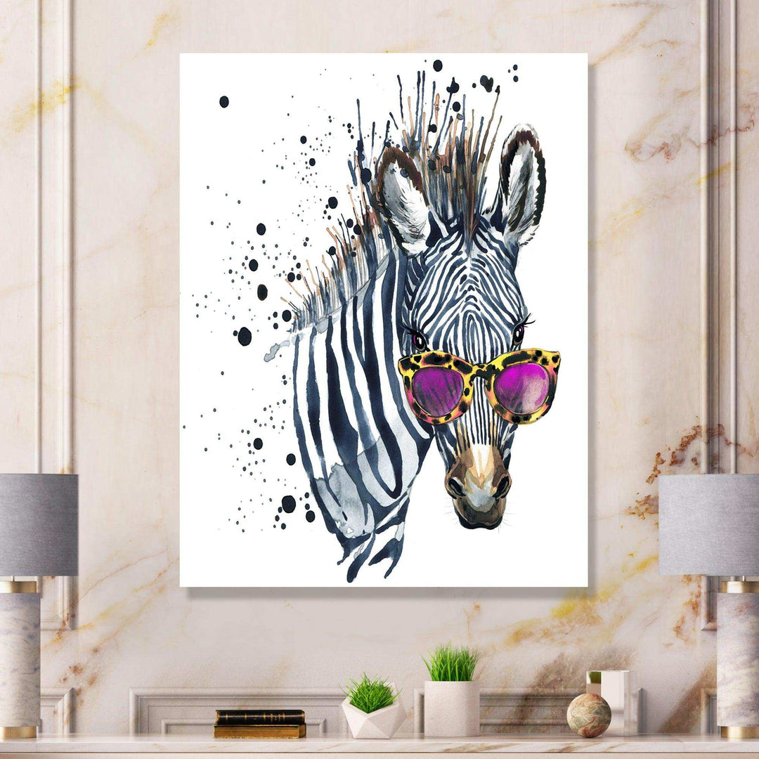 Funny Zebra Watercolor