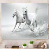 Running White Horses