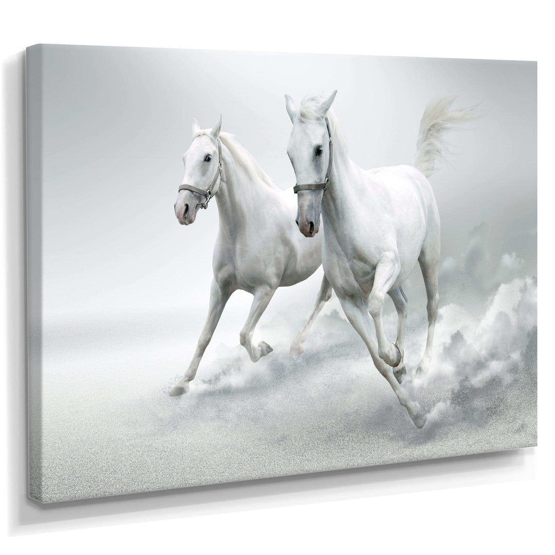 Running White Horses