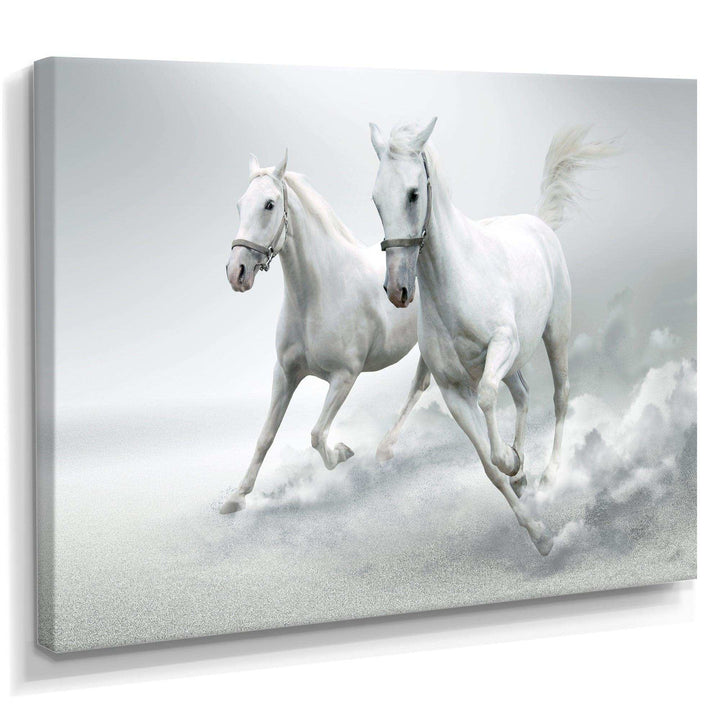 Running White Horses