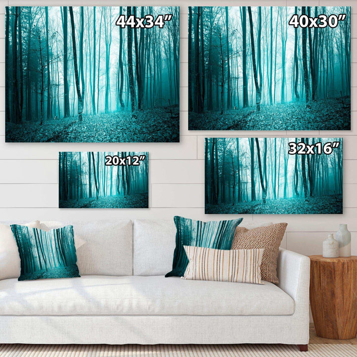 Turquoise Colored Magic Forest