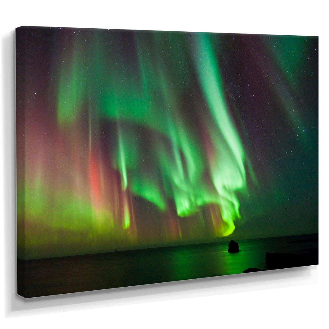 Green Northern Lights Aurora - Modern Wall Art Prints