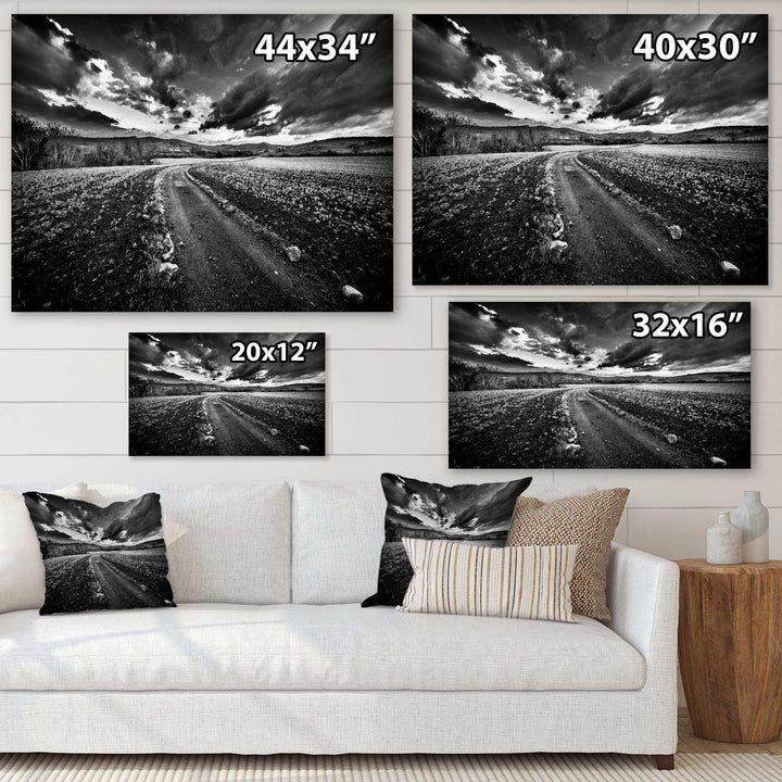 Black White Landscape from Sardinia