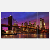 Brooklyn Bridge and Manhattan at Sunset Multi-Panels