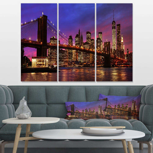 Brooklyn Bridge and Manhattan at Sunset Multi-Panels