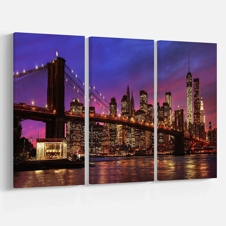 Brooklyn Bridge and Manhattan at Sunset Multi-Panels