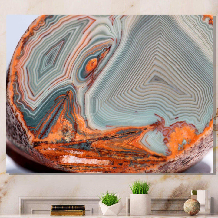 Beautiful Lake Superior Agate - Stone-geode Living Room Wall Decor