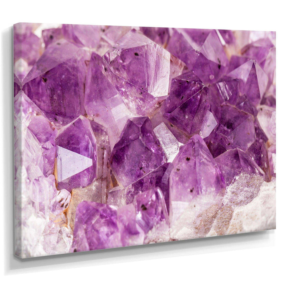 Purple Amethyst Macro - Modern Bedroom Wall Art