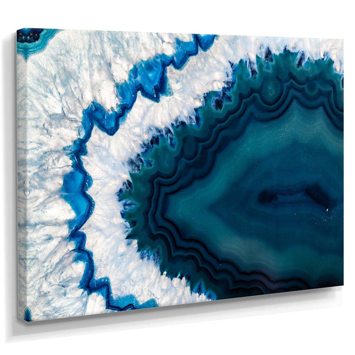 Blue Brazilian Geode - Modern Bedroom Wall Art