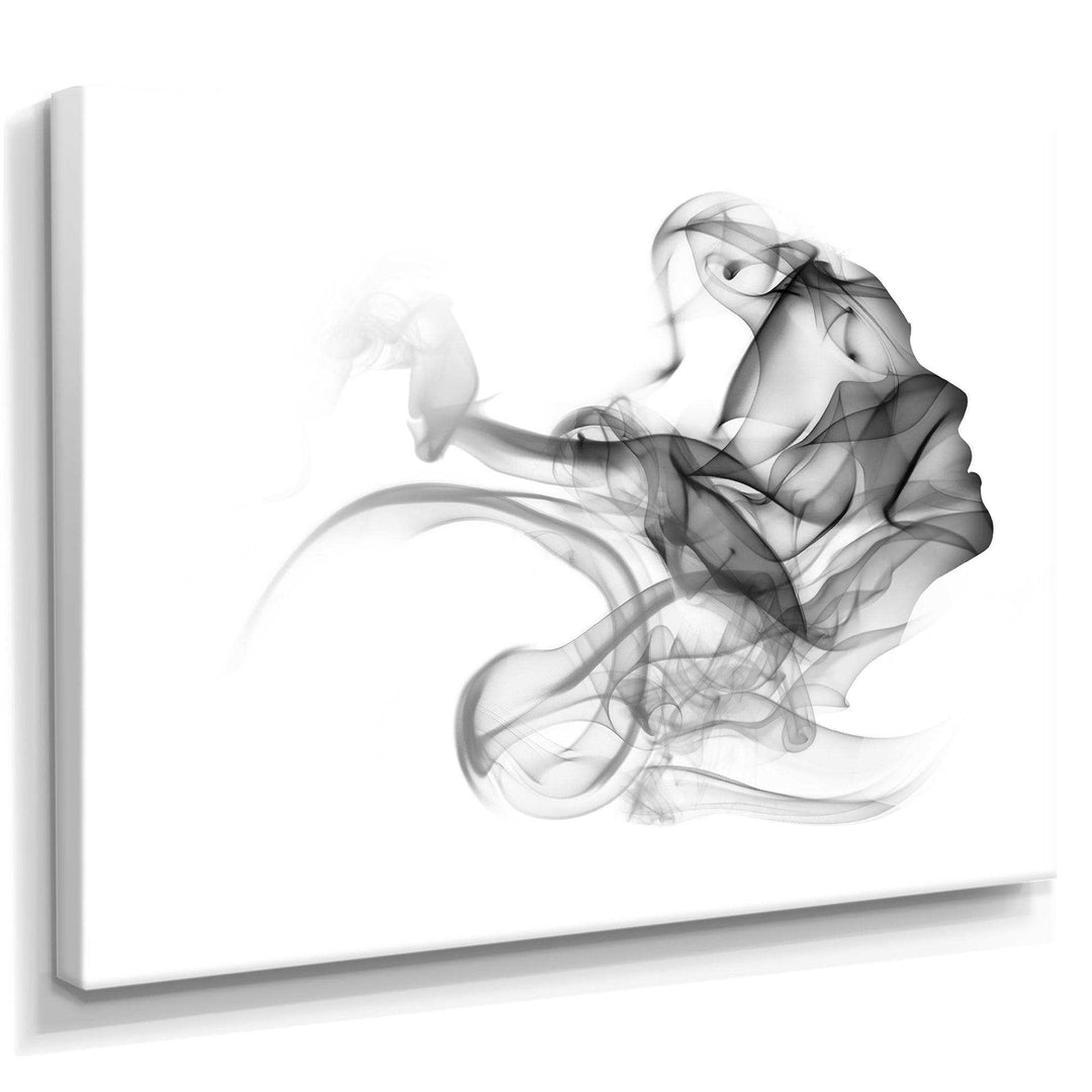 Woman and Smoke Double Exposure - Fashion Bedroom Wall Art