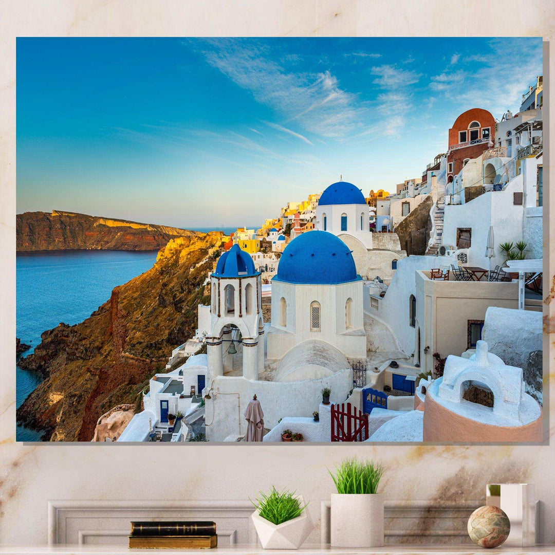 Beautiful Santorin Houses Greece