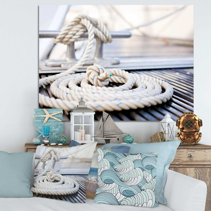 White Nautical Mooring Rope