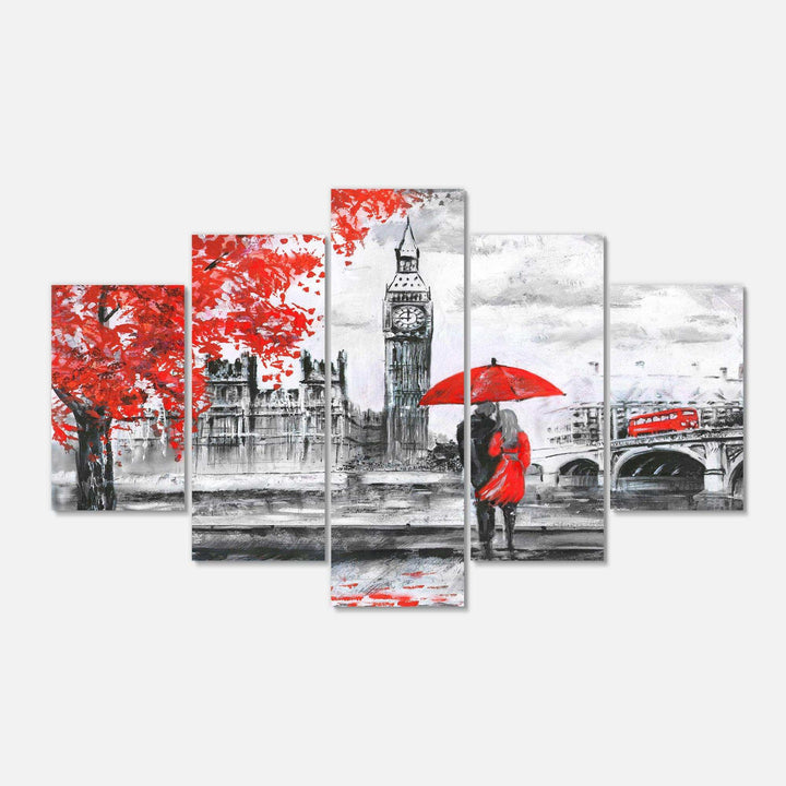 Couples Walking in Paris Multi-Panels