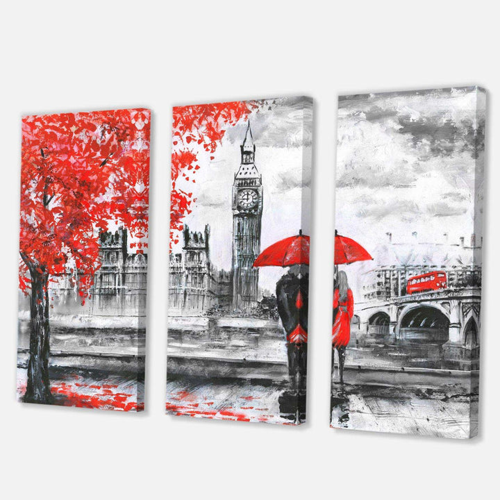 Couples Walking in Paris Multi-Panels