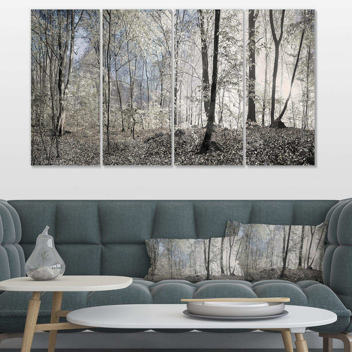 Dark Morning in Forest Panorama Multi-Panels