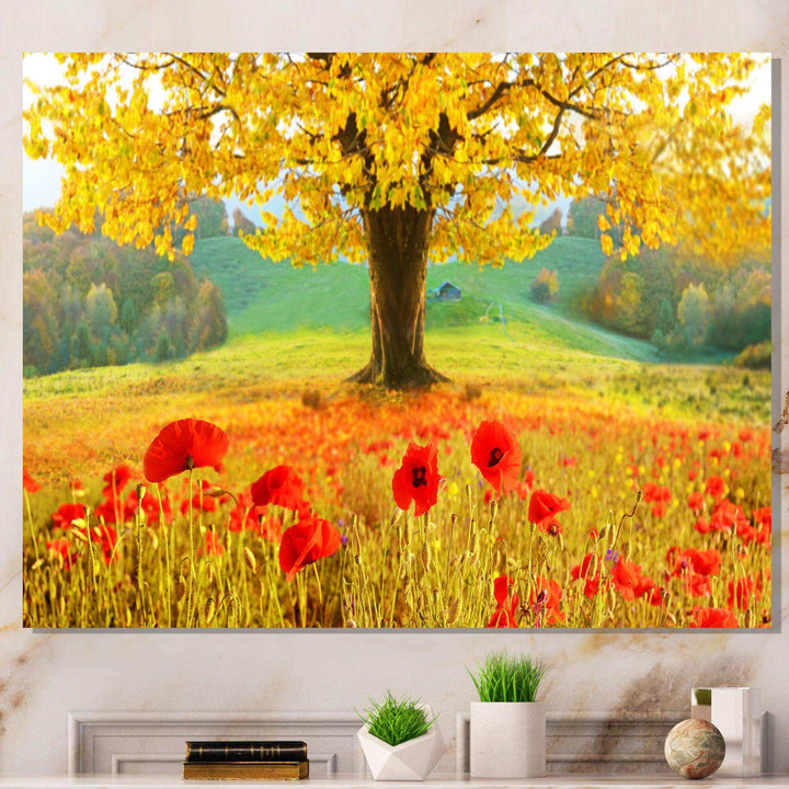 Beautiful Autumn Yellow Tree