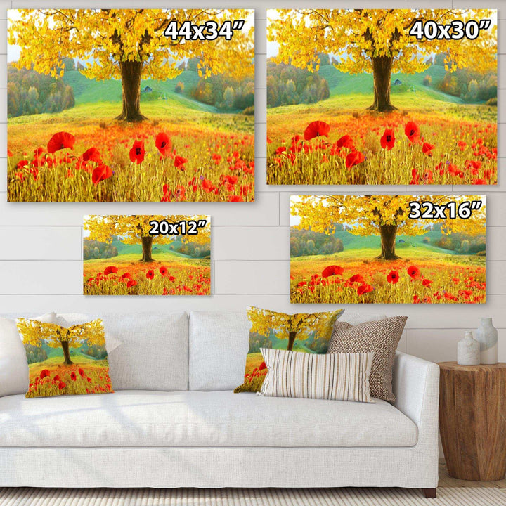 Beautiful Autumn Yellow Tree