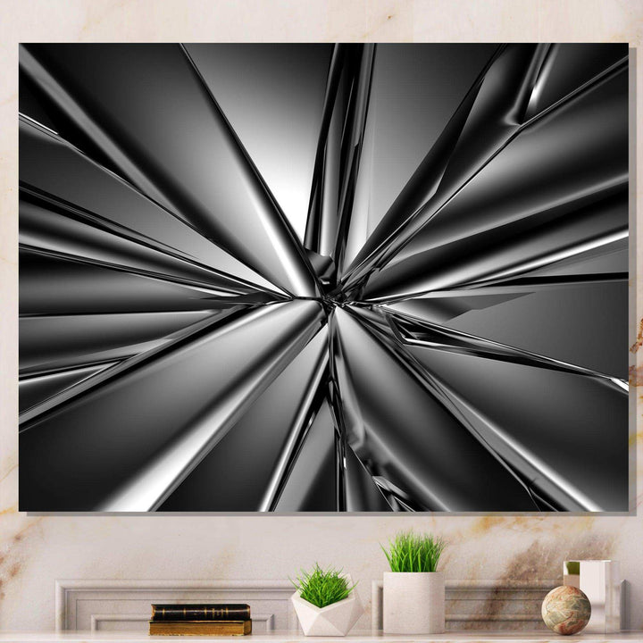 Futuristic Crystal Background - Modern Wall Art Prints
